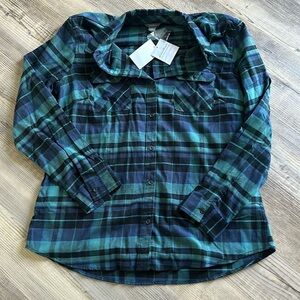 Eddie Bauer women’s button up flannel new with tags